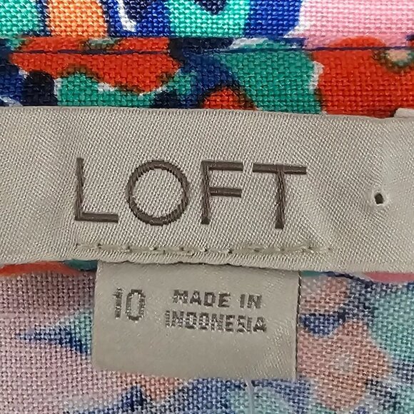 LOFT Floral Midi Skirt - Picture 9 of 13